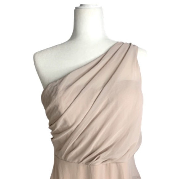 Birdy Grey Kira Dress Large One Shoulder Grecian Formal Prom Bridesmaid NWOT - Picture 6 of 10